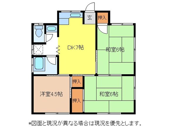 塚原住宅の物件間取画像